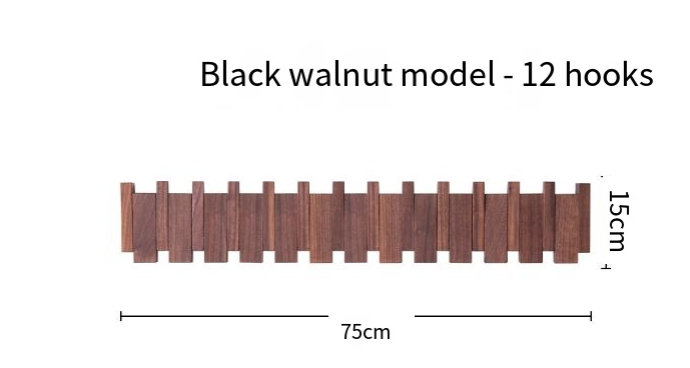 Piano Key Wooden Coat Hanger