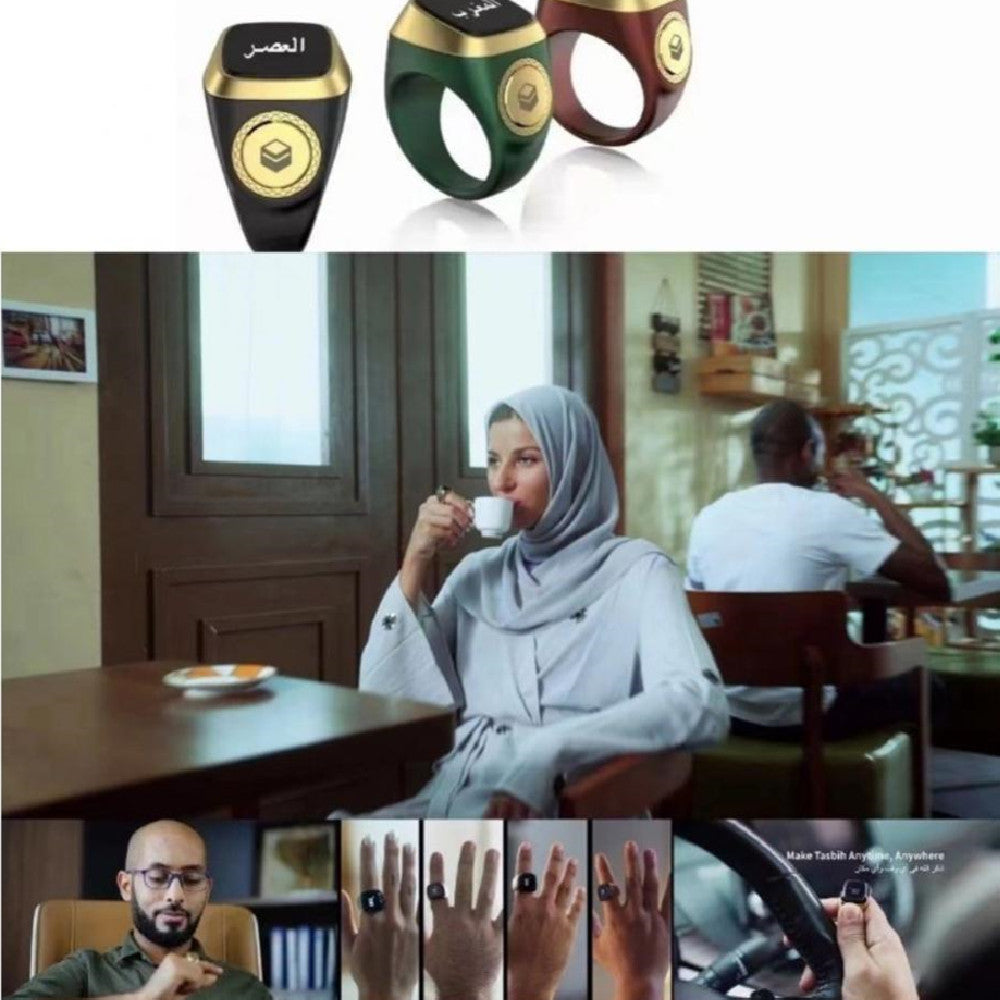 Chic Smart Prayer Counter Ring