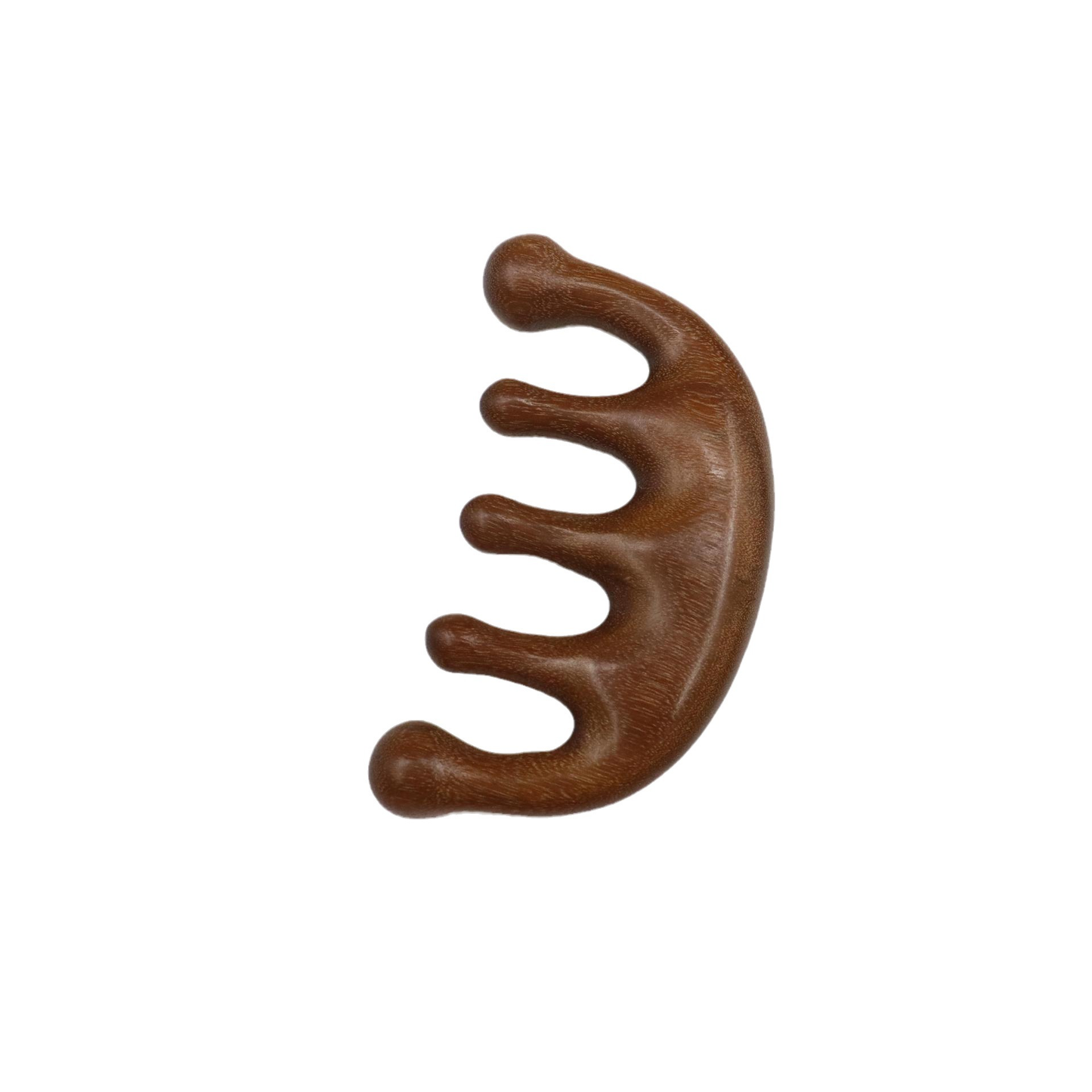 Golden Sandalwood Five-Tooth Comb