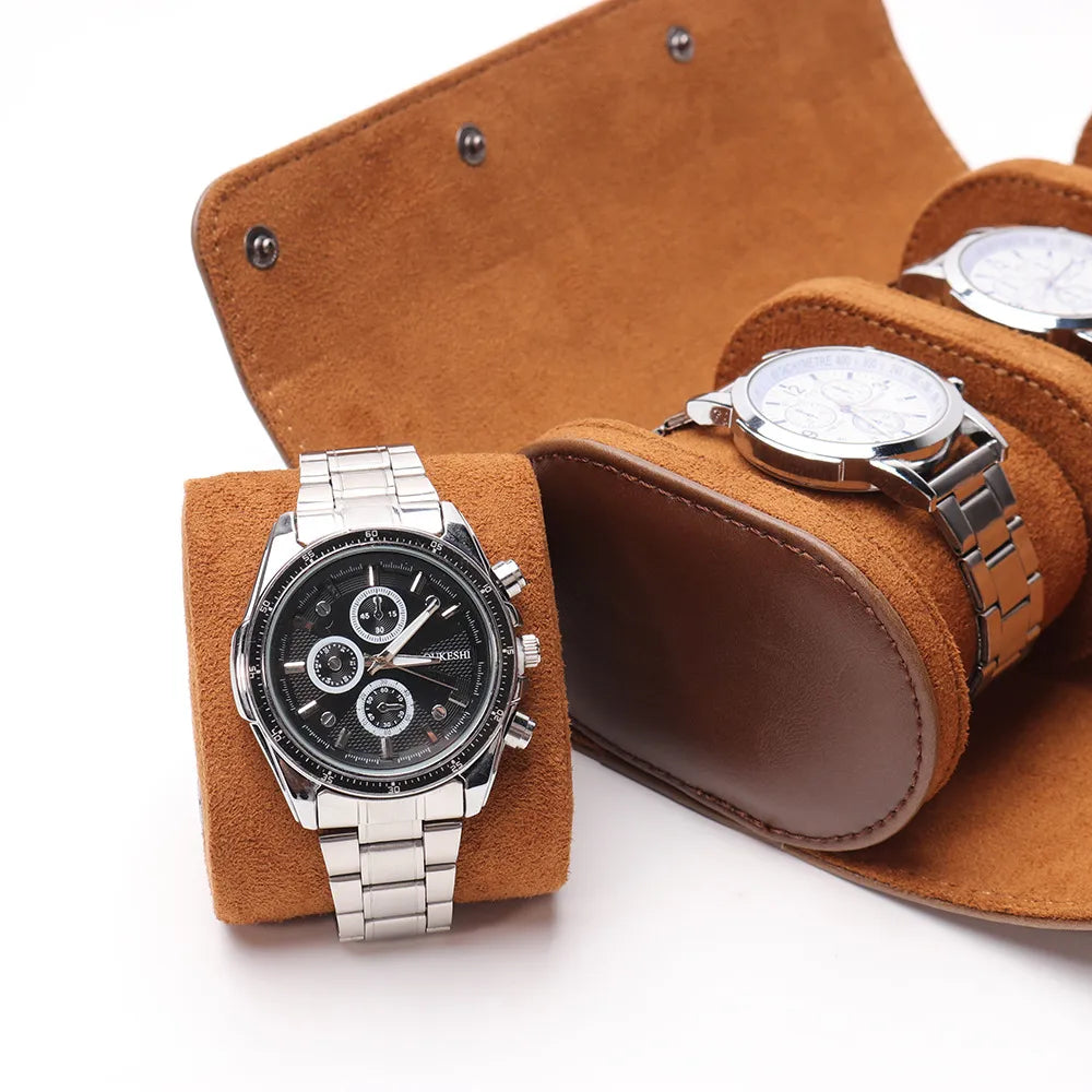 Tri-Slot Watch Travel Case