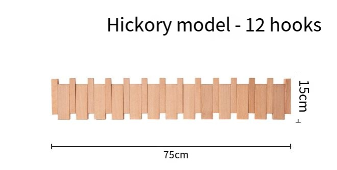 Piano Key Wooden Coat Hanger