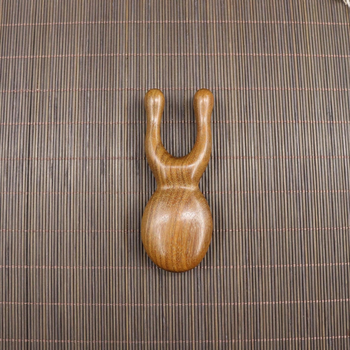 Golden Sandalwood Five-Tooth Comb