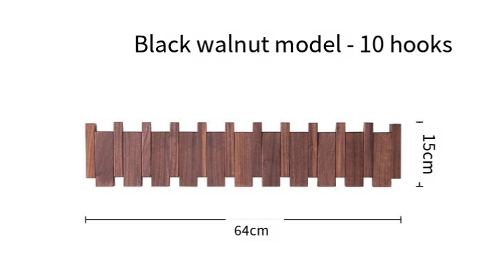 Piano Key Wooden Coat Hanger